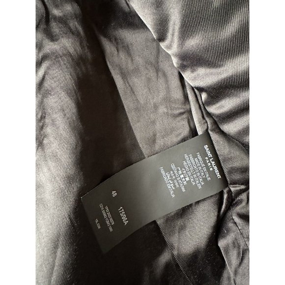 Saint Laurent Bomber Jacket Graine Black Leather - Picture 8 of 10